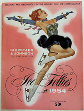 Vintage 1954 Ice Follies Souvenir Program - Fantastic Advertising Inside