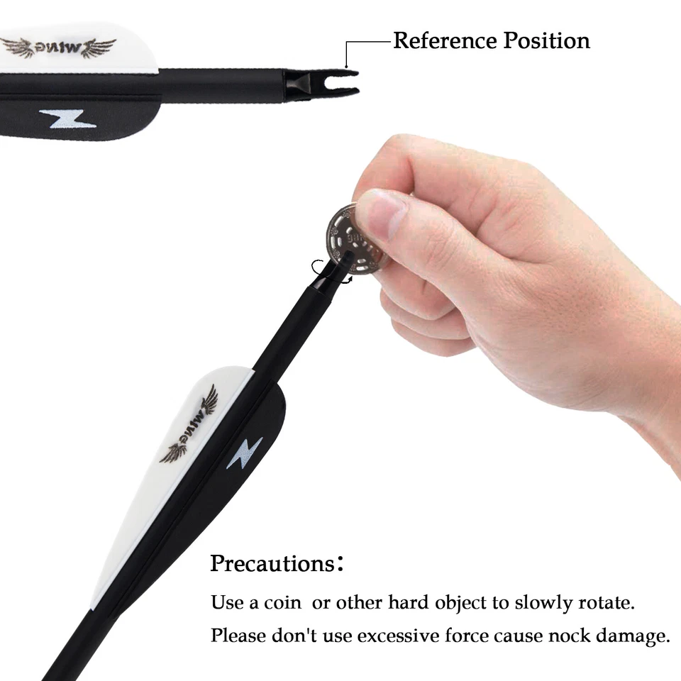 12X30Inch Carbon Arrows Spine500 Archery Compound Recurve Archery Arrows Hunting - Image 4 of 4