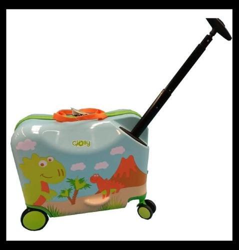 GIOLLY TROLLEY CAVALCABILE DINOSAURO C/CINGHIA