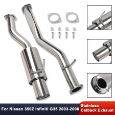 For Nissan 350Z Infiniti G35 2003-2008 Catback Exhaust Drift Spec Stainless