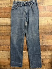 Vintage 70  s Levis Women  s Medium Wash Pants White Tab see measurements