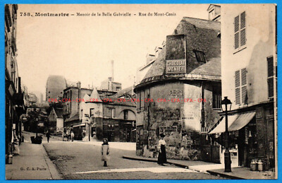 CPA PARIS (75018) - Manoir de la Belle Gabrielle - Rue du Mont-Cenis