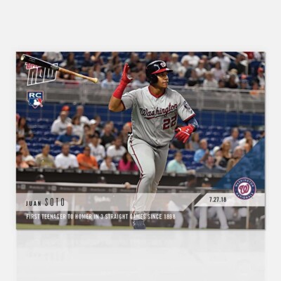 JUAN SOTO Rookie Card 2018 Topps Now #510 Washington JUAN SOTO Rookie Card 2018 Topps Now #510 Washington