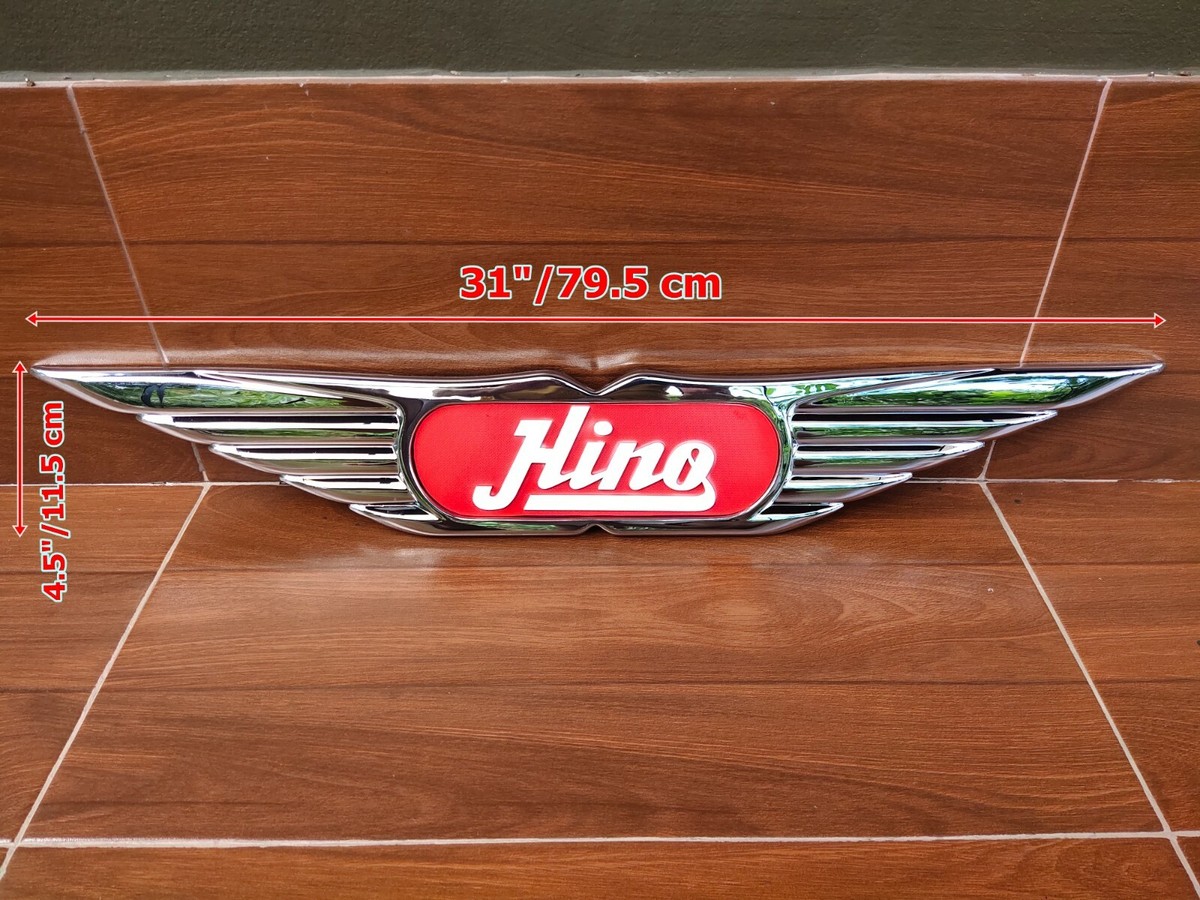 Hino Plastic Front Wing emblem badge ornament Vintage Genuine 31