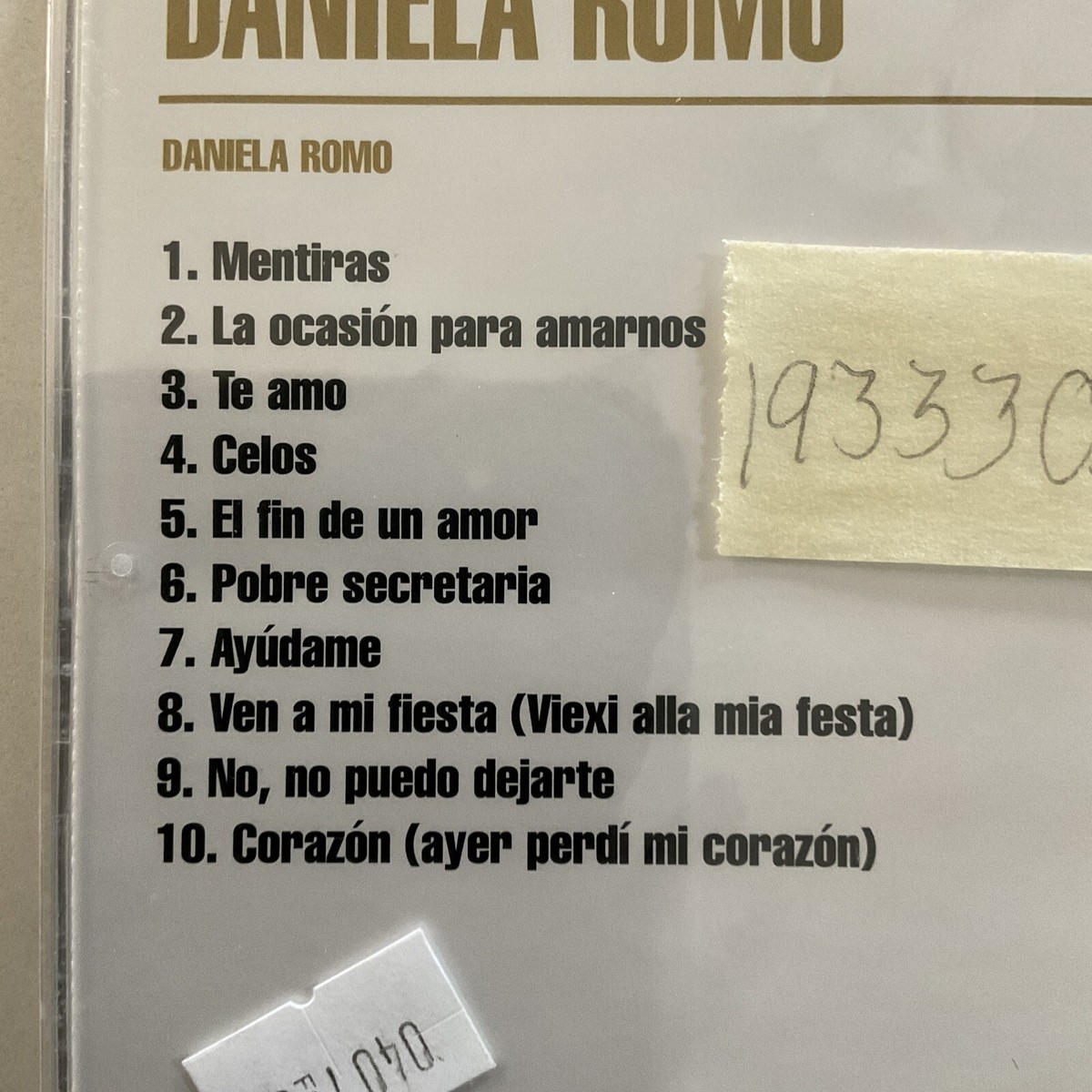 Daniela Romo Cd 1983 EMI Very Rare Mentiras. Celos. Te Amo