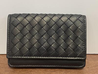 Authentic Bottega Veneta Metallic Effect Nappa Leather Card