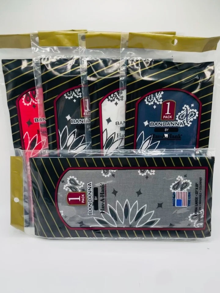 Bandana de cachemira Hav-A-Hank 100 % algodón/hecha en EE. UU. 22" entrenadores del ejército (paquete de 5) Foto 2 de 4