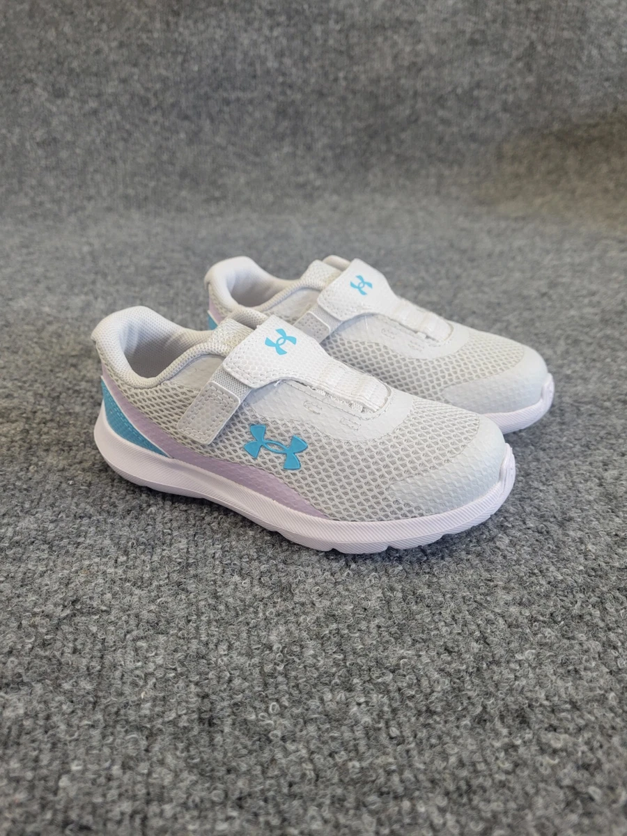 UNDER ARMOUR TODDLER GINF SURGE 3 AC BLUE AND GREY SNEAKER SIZE 6K