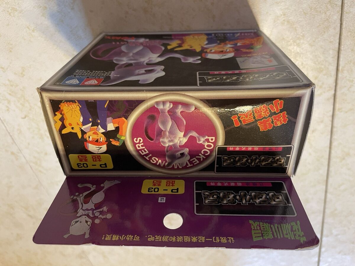 Pokémon Mewtwo Figure Tomy Japanese Toy Vintage Auldey New in Box Movie Red  Blue