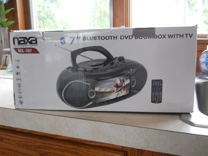 naxa bluetooth dvd boombox with tv