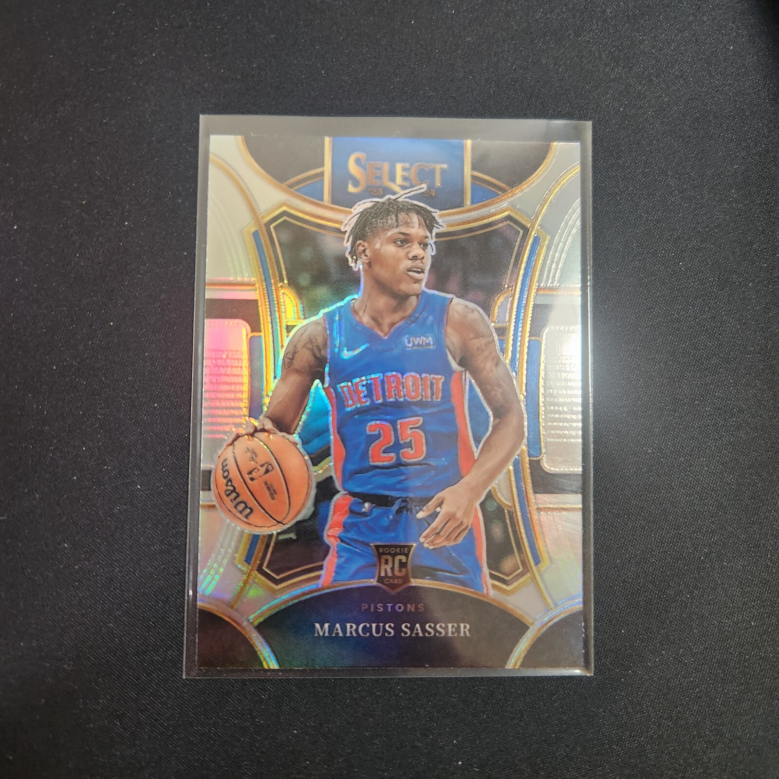 2023-24 Panini Select #303 Marcus Sasser Silver Prizm Mezzanine Pistons RC L27