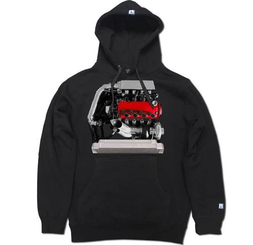 D Series TURBO D16 motor Turbo kit manifold SOHC VTEC valve cover V band Hoodie - product listing photo