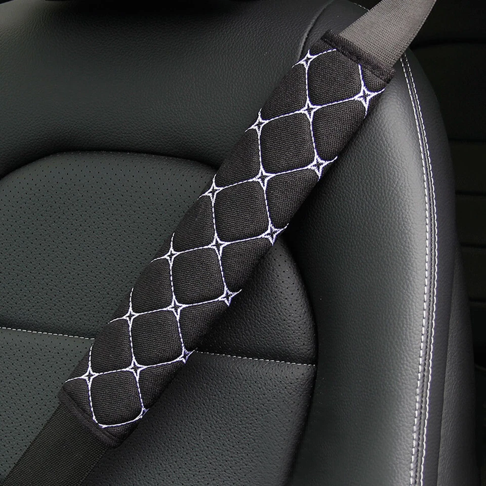 1Pc Car Seat Belt Shoulder Guard Massage Net Breathable Padding  Pad Accessories - Image 4 of 4