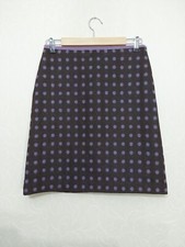 boden skirt 12 R, Wool Skirt, Spotty Design. Straight Lined Brown, Mauve.