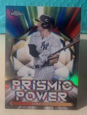 2021 Topps Chrome Baseball Luke Voit Prismic Power Insert #PP-10 Yankees