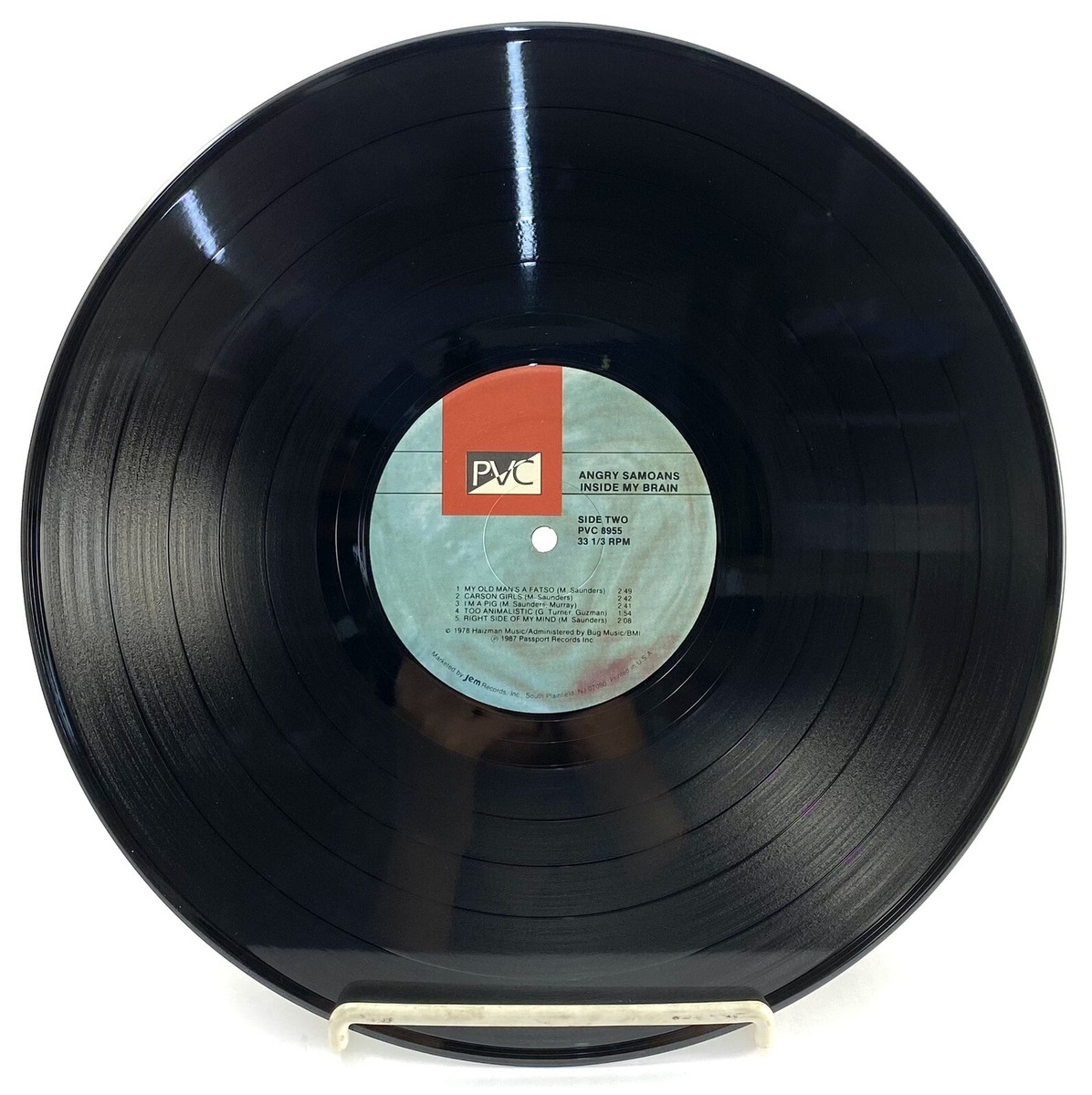 ANGRY SAMOANS INSIDE MY BRAIN 1987 LP EXC Vinyl Record RE