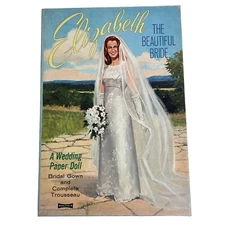 Elizabeth The Beautiful Bride Paper Dolls Saalfield 1960s Boxed Set Uncut