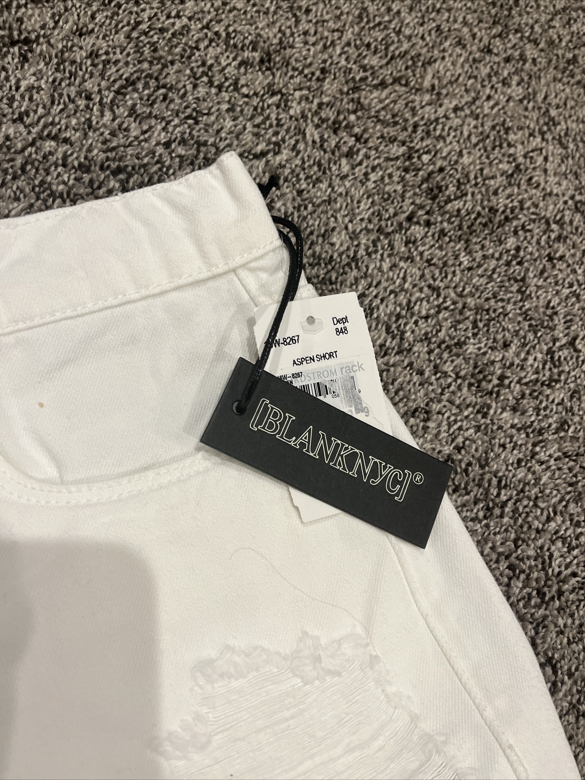 BLANKNYC NEW The Barrow White Jean Shorts in Great White Size 24 Womens - View 2