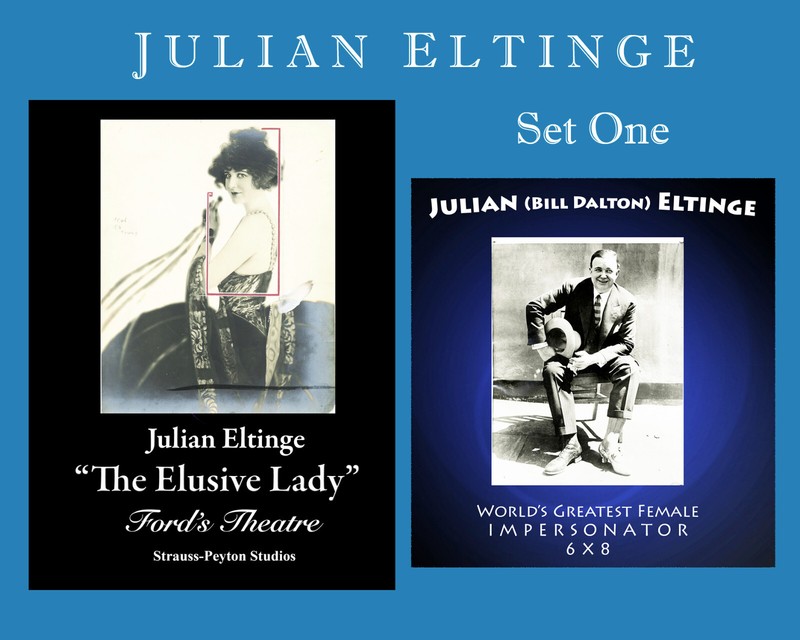 JULIAN ELTINGE Set #1 of 2  "The Elusive Lady" 1922 Baltimore's Ford's Theatre