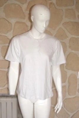 Tee-shirt blanc neuf taille 52 marque Griffon étiqueté à 32,95€ (ch) - Photo 1/2
