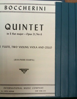 Boccherini : Quintet In E Flat Major - Opus.21 No.6 :Music Score