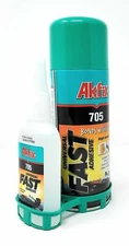 Akfix 705 Glue 3.50 oz 100g  Accelerator 13.5 oz 400ml Akfix 705 Super Activator
