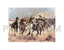 Frederic Remington Dismounted: The 4th Troopers Moving Giclee