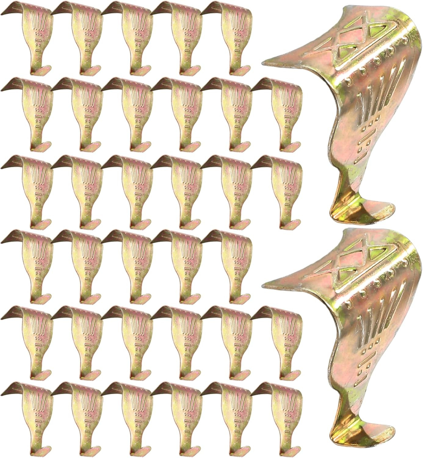 72 Pcs S-Shaped Metal Picture Rail Hooks for Frames Photos Paintings 2.09x1.3