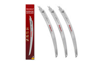 15 Inch Japanese Teeth Reciprocating Saw Blades 3-Piece, Arc Edge Wood Pruning B