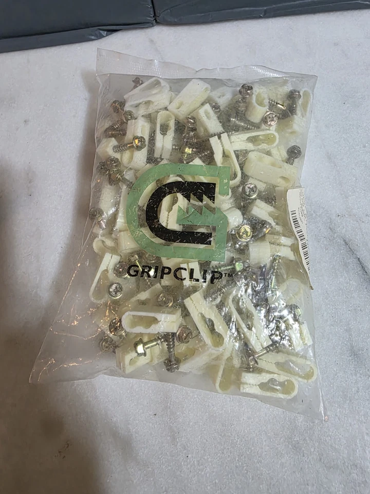 Steren Coaxial Cable Clips, Cable Holder, Wire Clips, Hanging Clips, 100-Pack - Image 2 of 2