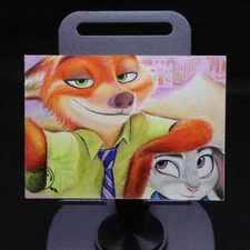Judy Hopps Nick Wilde Zootopia Disney 1/1 Origin Sketch Card By Xiamao