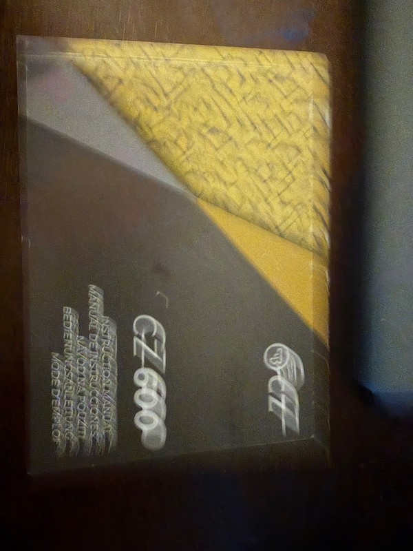 CZ 600 Trail rifle manual