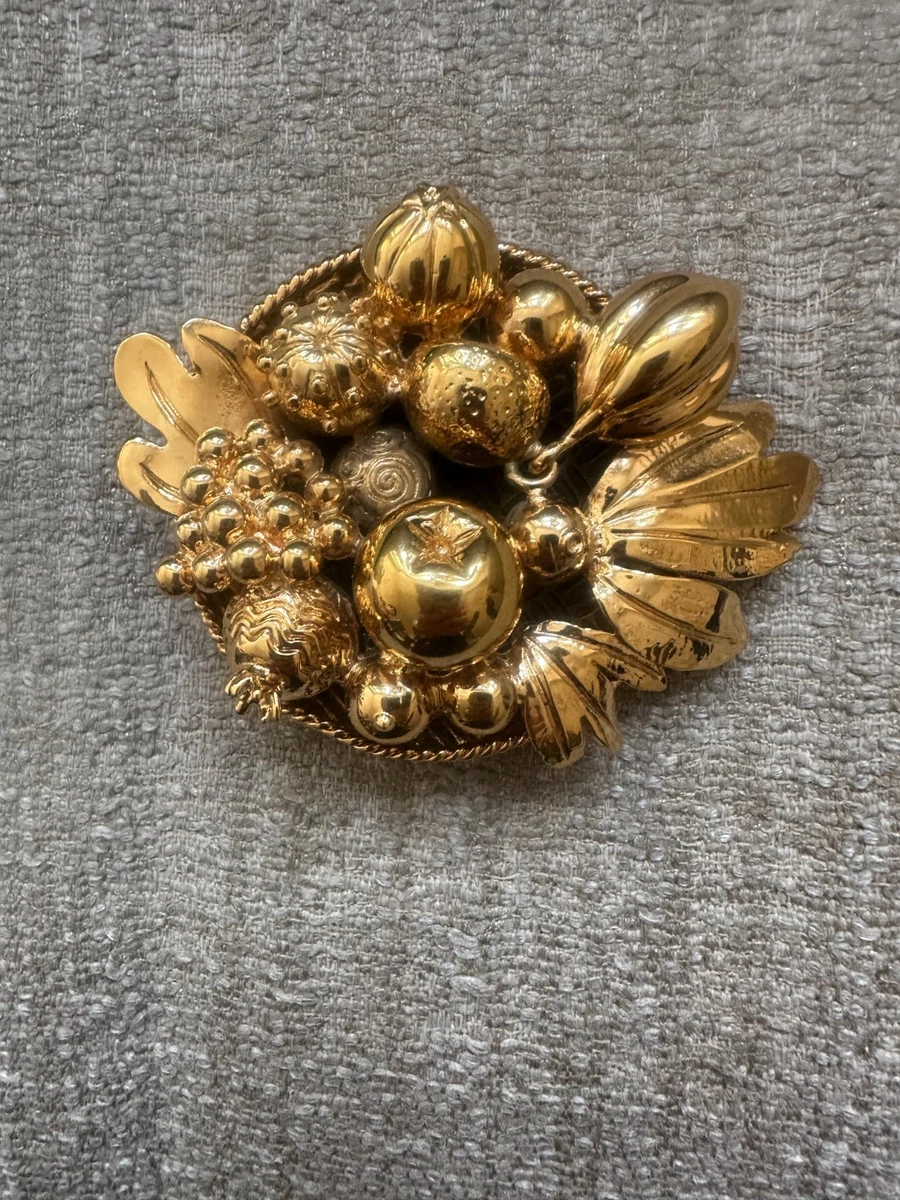 18k Gold Brooch In Retro Fine Pins & Brooches for sale | eBay