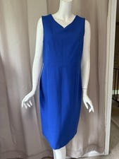 Talbots Blue Sleeveless Dress size 12/L Excellent