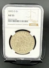 1892 O Morgan Silver Dollar NGC AU 55