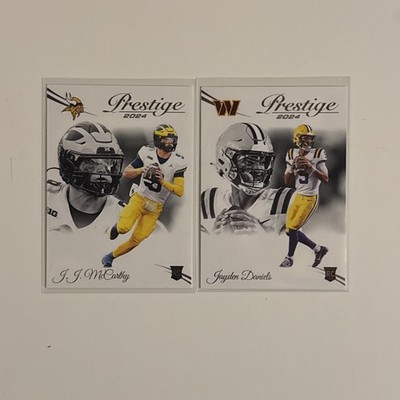 Panini Prestige Rookie Lot!! Jaydon Daniels & JJ McCarthy - 2 Cards