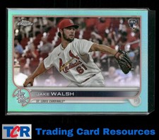 2022 Topps Chrome Update #USC156 Jake Walsh Aqua Refractor #/250