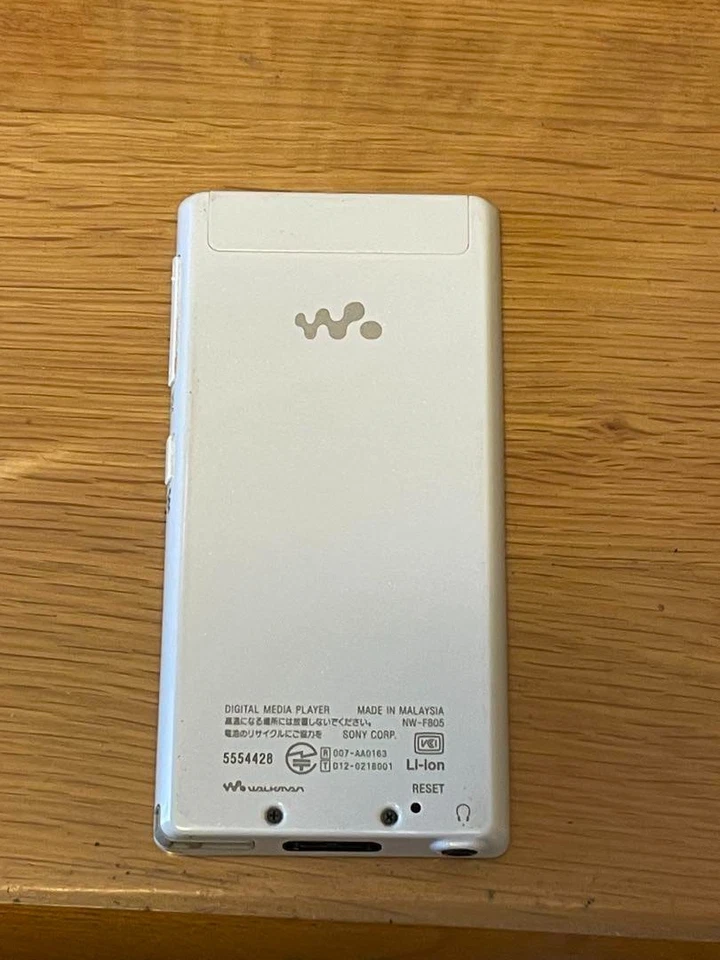 Sony NW-F805 Walkman Medios Digitales Reproducir Audio 16GB MP3 Blanco Japón Usado Probado Foto 2 de 3