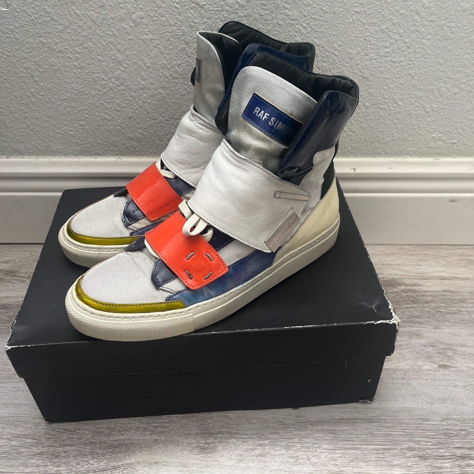 100% Authentic Raf Simons Space High Top Shoes Sn… - image 2