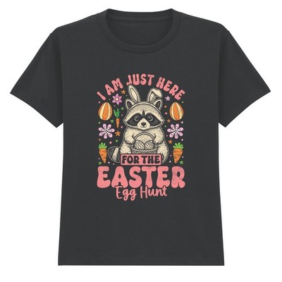 Ich bin nur hier für Jungen Mädchen Kinder T-Shirt Ostereiersuche Geschenk für Kinder