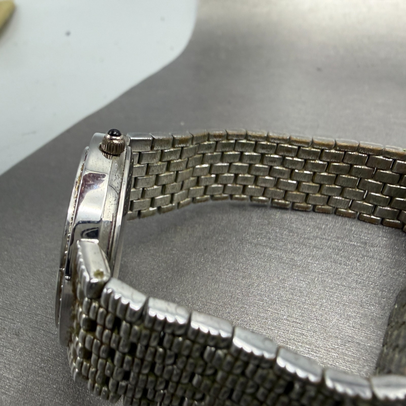 Valentino Roman Watch Unisex 31m Silver Dial Silver Tone Gem Set Bezel New Batt thumbnail 12