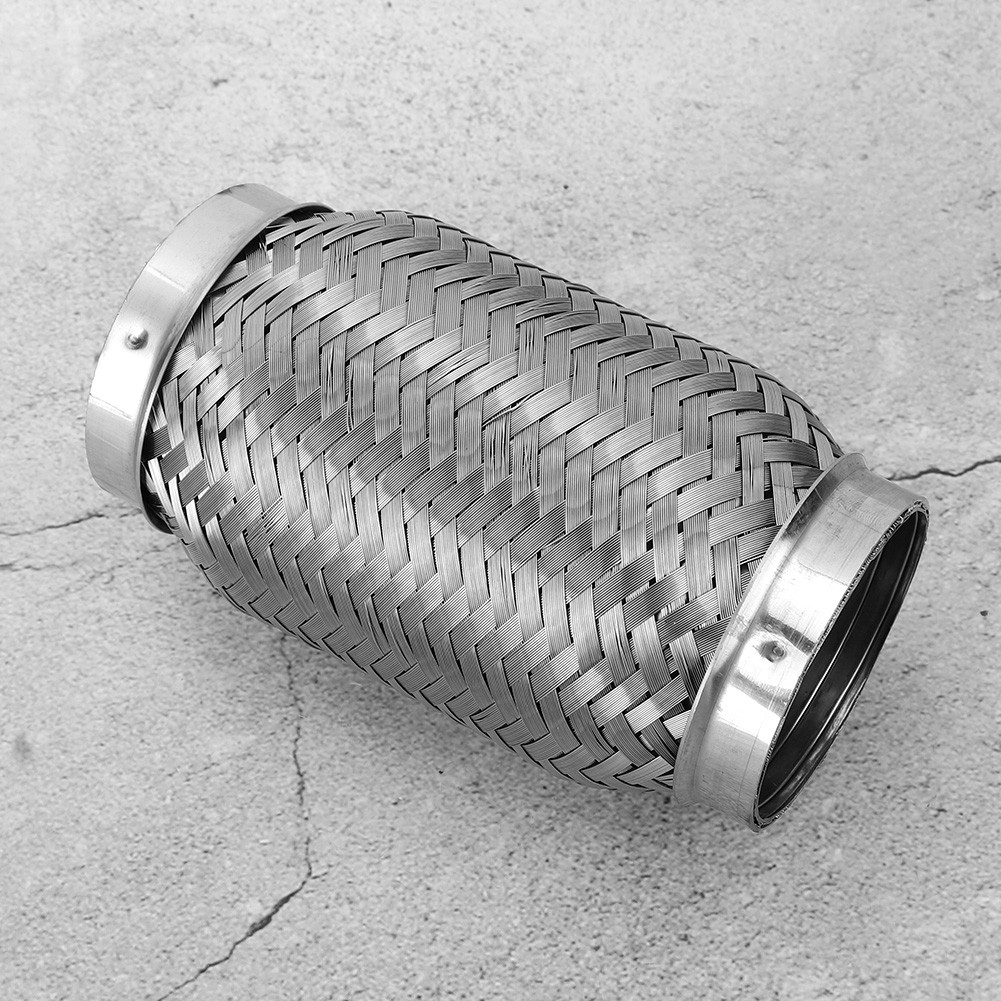 Stainless Steel Flexible Exhaust Stub Internal Corrugated Pipe 2.5in X 6in HEN