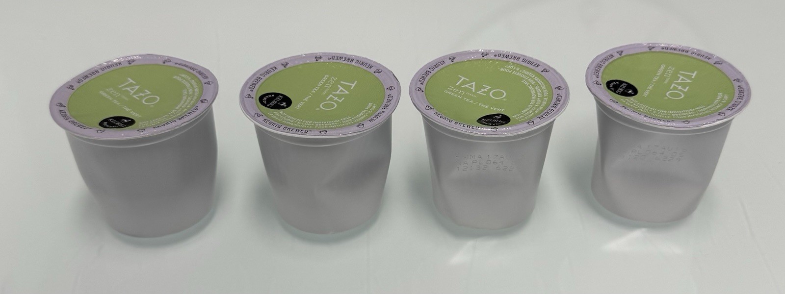 Tazo Zen Green Tea  K-cups.  Old batch.   100 Pods.  Many crushed pods.  Bulk
