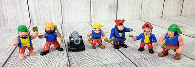 (7) Redbox Pirate Figures Vintage 1990s