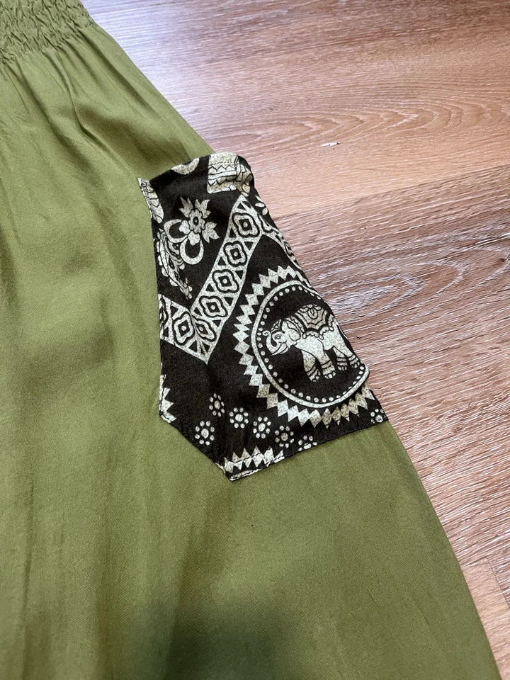 Pantalones harén elefante talla mediana Foto 2 de 4