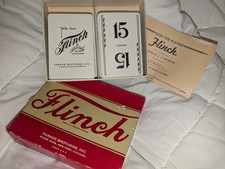 1938 Flinch Card Game Complete With Instructions, Box  Insert Cards Red Cards