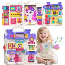 Busy Board for 1 Year Old Girl Gifts, Montessori Toys for 1 2 3 Year Old - 56...