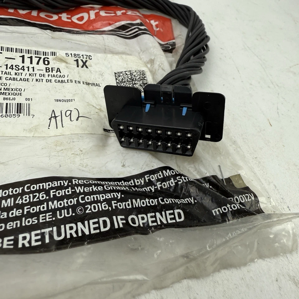 Conector de prueba de enlace de datos de diagnóstico genuino Motorcraft WPT-1176 OBD II Ford OEM Foto 3 de 4