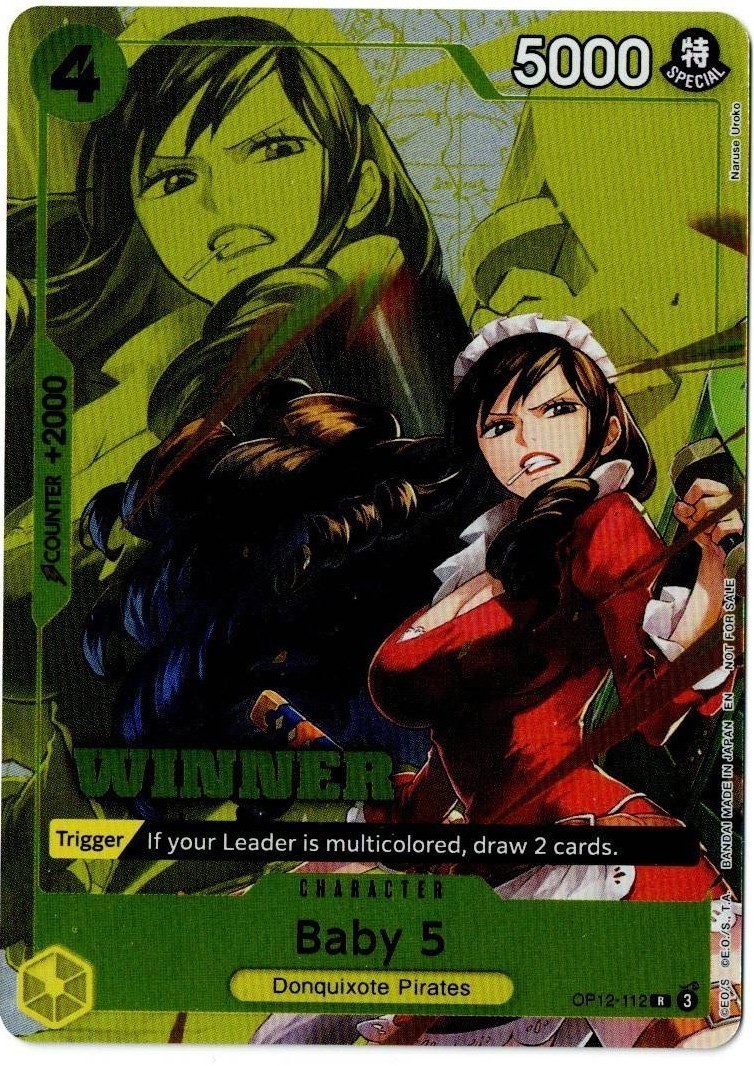 One Piece TCG Baby 5 OP12-112 Winner Pack 2026 Vol.1 Promo – English
