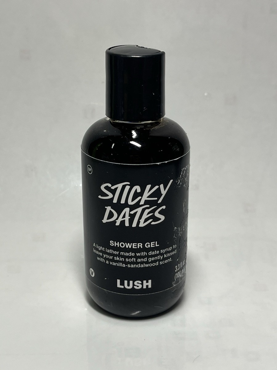 LUSH Sticky Dates Shower Gel 3.3 fl oz. HTF Travel Size Fresh EXP